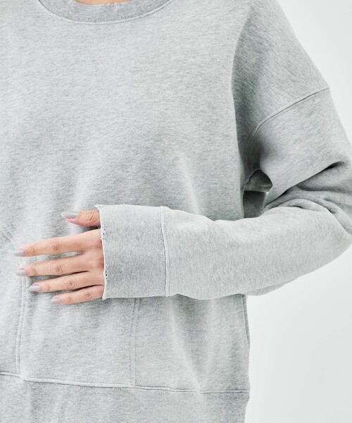 EDITION（エディション）の「ビンテージスウェット クルーネックプルオーバー（スウェット・レディース・グレー/ブラック・34/36）」の9枚目の写真