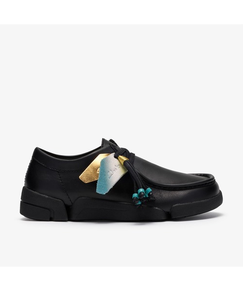 Clarks クラークス レザーシューズ プレーントゥ　レディース Trigenic2 Lo. / レディース トライジェニック2ロー (ブラックレザー
