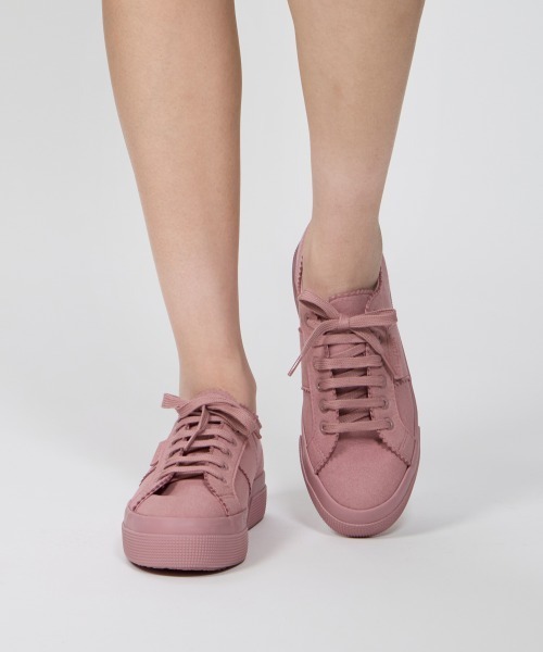 PELLICO(ペリーコ)の「【PELLICO×SUPERGA】 撥水 スウェードスニーカー 3.5cm PINK(スニーカー・レディース・ピンク・39/38/37/36/35)」の6枚目の写真