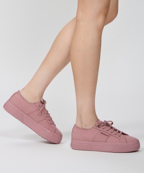 PELLICO(ペリーコ)の「【PELLICO×SUPERGA】 撥水 スウェードスニーカー 3.5cm PINK(スニーカー・レディース・ピンク・39/38/37/36/35)」の7枚目の写真