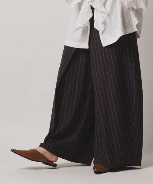 W:Huku(フーク)の「【W:Huku / ソフトタッチツイル】ラップ ワイドパンツ / Soft-Touch Twill Wrap Wide-Leg Pants(その他パンツ・レディース・ブラウン系その他/グレー系その他/ブラック/ベージュ系その他・FREE)」の11枚目の写真