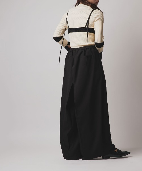 W:Huku(フーク)の「【W:Huku / ソフトタッチツイル】ラップ ワイドパンツ / Soft-Touch Twill Wrap Wide-Leg Pants(その他パンツ・レディース・ブラウン系その他/グレー系その他/ブラック/ベージュ系その他・FREE)」の13枚目の写真