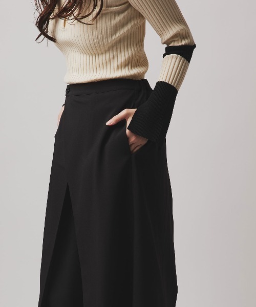 W:Huku(フーク)の「【W:Huku / ソフトタッチツイル】ラップ ワイドパンツ / Soft-Touch Twill Wrap Wide-Leg Pants(その他パンツ・レディース・ブラウン系その他/グレー系その他/ブラック/ベージュ系その他・FREE)」の15枚目の写真