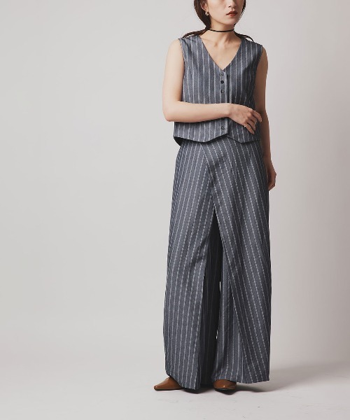 W:Huku(フーク)の「【W:Huku / ソフトタッチツイル】ラップ ワイドパンツ / Soft-Touch Twill Wrap Wide-Leg Pants(その他パンツ・レディース・ブラウン系その他/グレー系その他/ブラック/ベージュ系その他・FREE)」の21枚目の写真