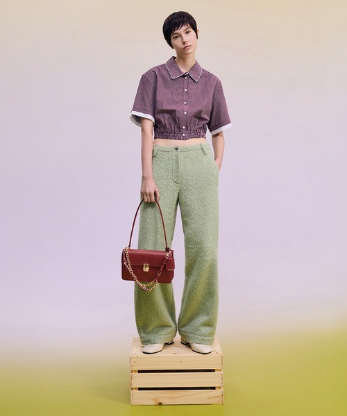 CHARLES & KEITH(チャールズ & キース)の「Acelynn エイスリン ロープチェーンショルダーバッグ(ショルダーバッグ・レディース・ブラック/バーガンディー/ダークブラウン系3・M)」の14枚目の写真