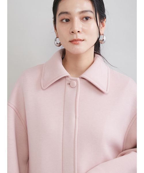 Mila Owen（ミラオーウェン）の「ステンカラーＡラインポンチコート（ステンカラーコート・レディース・ネイビー/ピンク/ブルー・1/0）」の7枚目の写真