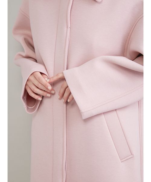 Mila Owen（ミラオーウェン）の「ステンカラーＡラインポンチコート（ステンカラーコート・レディース・ネイビー/ピンク/ブルー・1/0）」の6枚目の写真