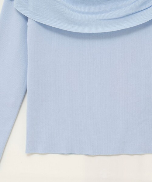 NOLLEY’S Sophi（ノーリーズソフィ）の「《手洗い可能》イレギュラーネックオフショルプルオーバー（ニット/セーター・レディース・ベビーピンク/サックスブルー/グレイッシュベージュ・38）」の21枚目の写真