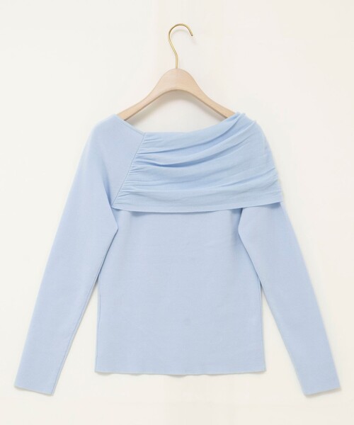 NOLLEY’S Sophi（ノーリーズソフィ）の「《手洗い可能》イレギュラーネックオフショルプルオーバー（ニット/セーター・レディース・ベビーピンク/サックスブルー/グレイッシュベージュ・38）」の16枚目の写真