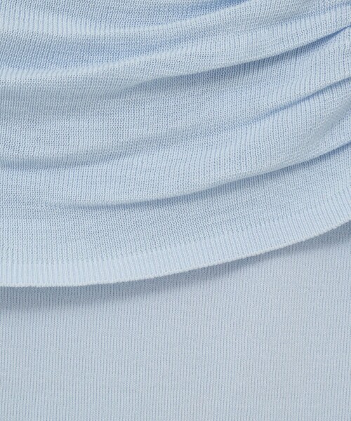 NOLLEY’S Sophi（ノーリーズソフィ）の「《手洗い可能》イレギュラーネックオフショルプルオーバー（ニット/セーター・レディース・ベビーピンク/サックスブルー/グレイッシュベージュ・38）」の7枚目の写真