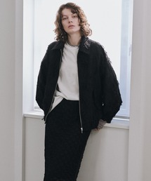 LE CIEL BLEU | ジャカードボンバーブルゾン / Jacquard Bomber Blouson(ブルゾン)