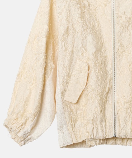 LE CIEL BLEU（ルシェルブルー）の「ジャカードボンバーブルゾン / Jacquard Bomber Blouson（ブルゾン・レディース・ブラック/アイボリー・36）」の11枚目の写真