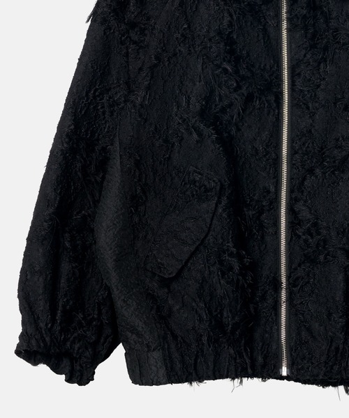 LE CIEL BLEU（ルシェルブルー）の「ジャカードボンバーブルゾン / Jacquard Bomber Blouson（ブルゾン・レディース・ブラック/アイボリー・36）」の19枚目の写真