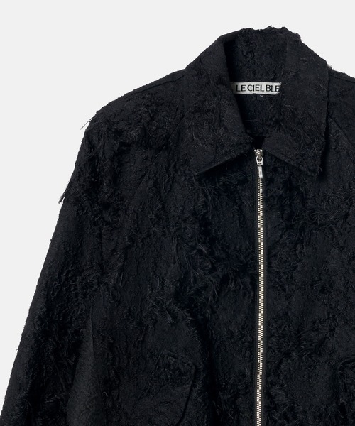 LE CIEL BLEU（ルシェルブルー）の「ジャカードボンバーブルゾン / Jacquard Bomber Blouson（ブルゾン・レディース・ブラック/アイボリー・36）」の18枚目の写真