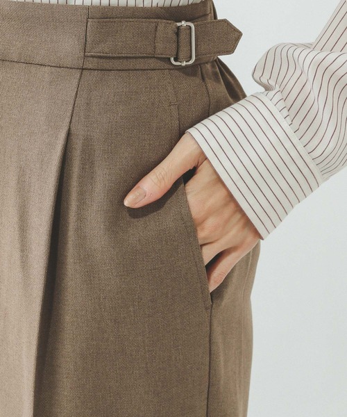 GLOBAL WORK（グローバルワーク）の「お手入れラクラクセットアップ/ストレートパンツ/600999（その他パンツ・レディース・グレイッシュベージュ/ブラック/ベージュ系その他/ネイビー/ブラウン・X-SMALL/LARGE/MEDIUM/SMALL）」の16枚目の写真