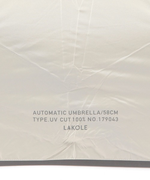 LAKOLE（ラコレ）の「【晴雨&遮熱】ワンタッチ開閉折り畳み傘 / 633428（折りたたみ傘・レディース・シルバー/アイボリー/ブラック・FREE）」の13枚目の写真