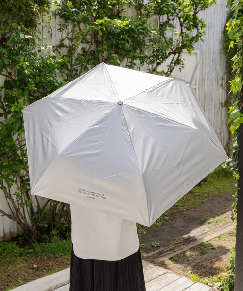LAKOLE（ラコレ）の「【晴雨&遮熱】ワンタッチ開閉折り畳み傘 / 633428（折りたたみ傘・レディース・シルバー/アイボリー/ブラック・FREE）」の22枚目の写真