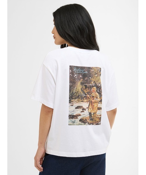 Barbour（バブアー）の「Kirby バックプリントTシャツ（レディース）（Tシャツ/カットソー・レディース・ホワイト・8/10）」の6枚目の写真