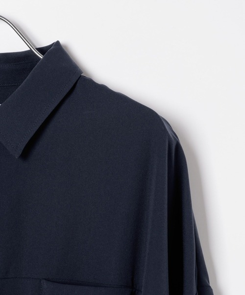 LEPSIM（レプシィム）の「マルメリウエストリボン長袖シャツ　633064（シャツ/ブラウス・レディース・ネイビー/カーキブラウン/ブラック/アイボリー・FREE）」の7枚目の写真