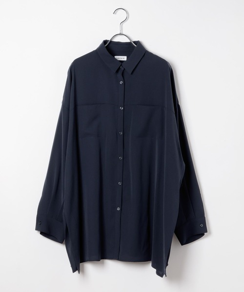 LEPSIM（レプシィム）の「マルメリウエストリボン長袖シャツ　633064（シャツ/ブラウス・レディース・ネイビー/カーキブラウン/ブラック/アイボリー・FREE）」の13枚目の写真
