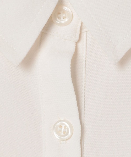 LEPSIM（レプシィム）の「マルメリウエストリボン長袖シャツ　633064（シャツ/ブラウス・レディース・ネイビー/カーキブラウン/ブラック/アイボリー・FREE）」の16枚目の写真