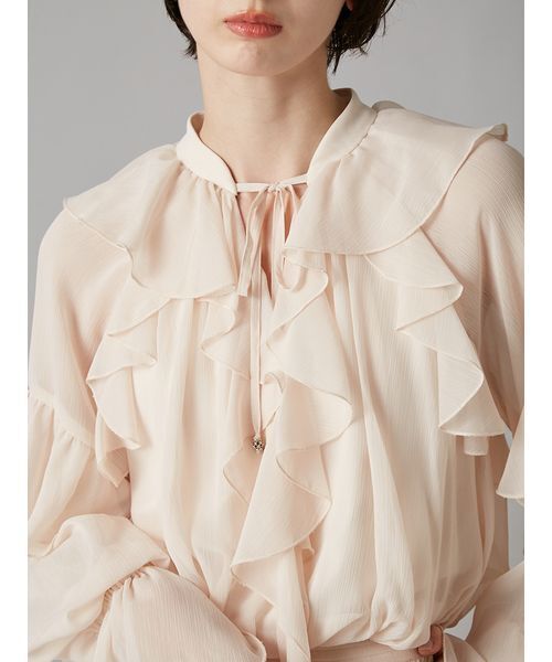 LILY BROWN（リリーブラウン）の「ドレープフリルセットアップ（ワンピース・レディース・ピンクベージュ/ミント/モカ・F）」の11枚目の写真