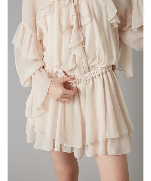 LILY BROWN（リリーブラウン）の「ドレープフリルセットアップ（ワンピース・レディース・ピンクベージュ/ミント/モカ・F）」の14枚目の写真