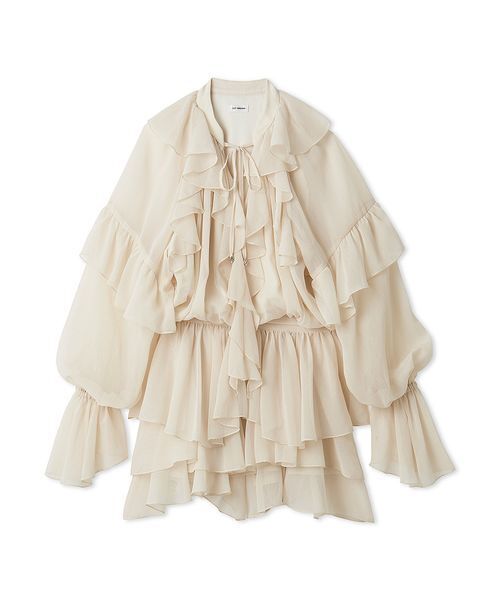 LILY BROWN（リリーブラウン）の「ドレープフリルセットアップ（ワンピース・レディース・ピンクベージュ/ミント/モカ・F）」の22枚目の写真