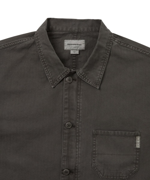 thisisneverthat(ディスイズネバーザット)の「HBT Washed Jacket(ブルゾン・メンズ・チャコール/ブルー・L/M/S/XL)」の3枚目の写真