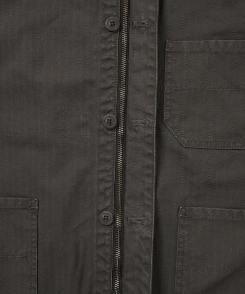 thisisneverthat(ディスイズネバーザット)の「HBT Washed Jacket(ブルゾン・メンズ・チャコール/ブルー・L/M/S/XL)」の4枚目の写真