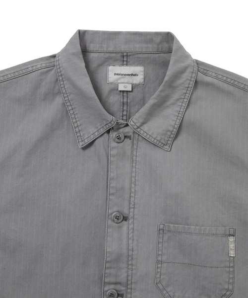 thisisneverthat(ディスイズネバーザット)の「HBT Washed Jacket(ブルゾン・メンズ・チャコール/ブルー・L/M/S/XL)」の6枚目の写真