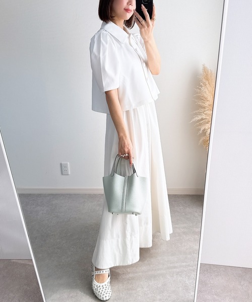 ZOZO限定】ショルダータックくるみボタンシャツ（シャツ/ブラウス