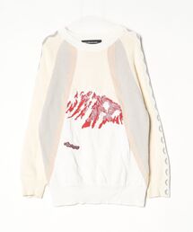 希少merci beaucoup. メルシーボークー　モコモコ鹿柄ニットセーター ブランド古着】mercibeaucoup,｜メルシーボークーのニット/セーター