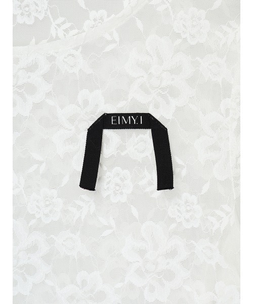 EIMY ISTOIRE(エイミーイストワール)の「ロゴテープレーストップス(Tシャツ/カットソー・レディース・ブラック/ホワイト・F)」の16枚目の写真