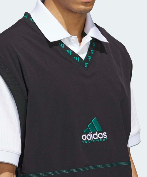 adidas(アディダス)の「EQT ベスト【adidas Golf/アディダスゴルフ】(ベスト・メンズ・ブラック×グリーン・X-SMALL/X-LARGE/LARGE/XX-SMALL/XX-LARGE/MEDIUM/SMALL)」の3枚目の写真