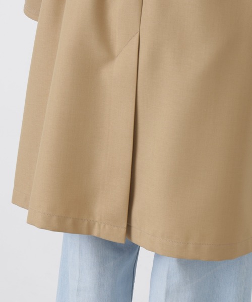 NANO universe（ナノユニバース）の「シャンブレーツイルラップコート（トレンチコート・レディース・ベージュ/グレー・S/M）」の20枚目の写真