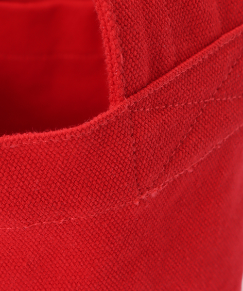 JOURNAL STANDARD LUXE（ジャーナルスタンダード　ラックス）の「キャンバス サークルBAG-S（エコバッグ/サブバッグ・レディース・レッド/カーキ・FREE）」の3枚目の写真