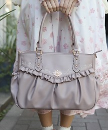 axes femme | ローズ刺繍フリルＡ４トート(トートバッグ)