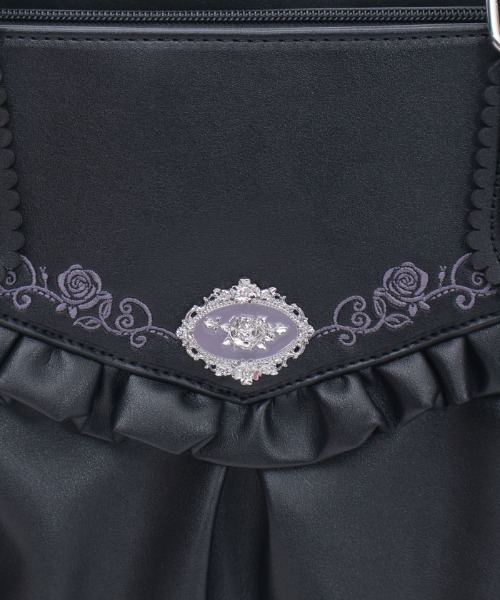 axes femme（アクシーズファム）の「ローズ刺繍フリルＡ４トート（トートバッグ・レディース・ブラック/ピンク/ブルー・FREE）」の18枚目の写真