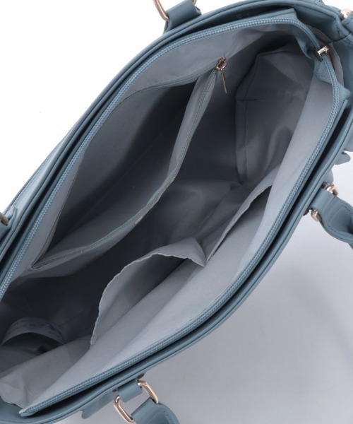 axes femme（アクシーズファム）の「ローズ刺繍フリルＡ４トート（トートバッグ・レディース・ブラック/ピンク/ブルー・FREE）」の6枚目の写真