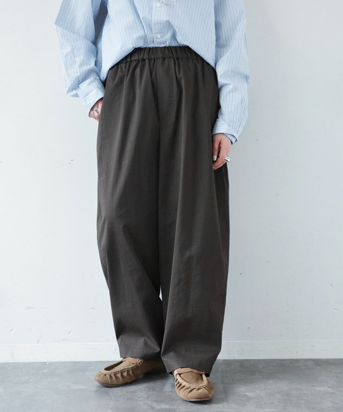 JOURNAL STANDARD LUXE(ジャーナルスタンダード ラックス)の「ラミートロピカル イージーパンツ(その他パンツ・レディース・ブラウン系その他/ブラック・FREE)」の10枚目の写真