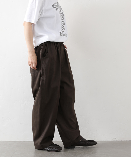 JOURNAL STANDARD LUXE(ジャーナルスタンダード ラックス)の「ラミートロピカル イージーパンツ(その他パンツ・レディース・ブラウン系その他/ブラック・FREE)」の17枚目の写真