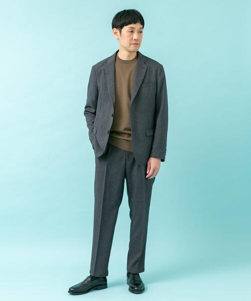 URBAN RESEARCH DOORS(アーバンリサーチドアーズ)の「LIFE STYLE TAILOR メランジストレッチパンツ(スーツパンツ・メンズ・グレー/ベージュ系その他/ネイビー・LARGE/X-LARGE/SMALL/MEDIUM)」の4枚目の写真