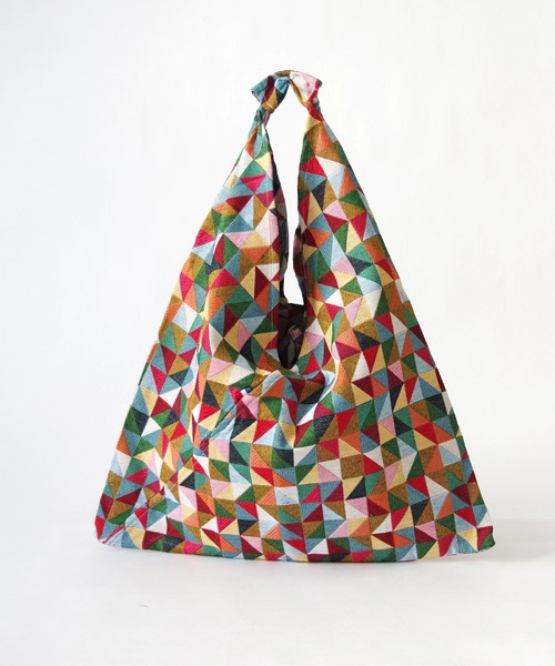 Erwan L(アルワンエル)の「Erwan L(アルワンエル) / エンベロープバッグ Envelop bag EL-25011 フランス製(トートバッグ・レディース・ブラックミックス/レオパード/ライトグレー/ブラック×ホワイト/マルチ/ライトブルー/ネイビー×ホワイト・FREE)」の7枚目の写真