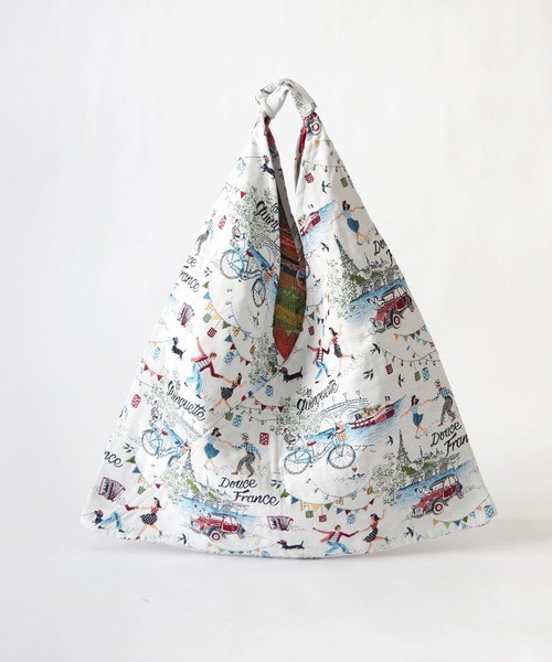 Erwan L(アルワンエル)の「Erwan L(アルワンエル) / エンベロープバッグ Envelop bag EL-25011 フランス製(トートバッグ・レディース・ブラックミックス/レオパード/ライトグレー/ブラック×ホワイト/マルチ/ライトブルー/ネイビー×ホワイト・FREE)」の5枚目の写真