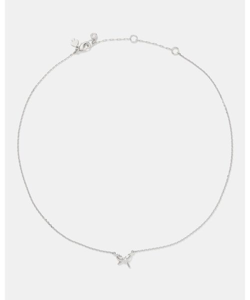 kate spade new york(ケイトスペード ニューヨーク)の「ガーリー パーリー ミニ ボウ ペンダント(ネックレス・レディース・グレー・ONESIZE)」の2枚目の写真