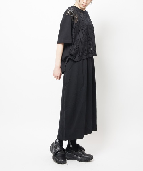 gomme（ゴム）の「コクーンポンチスカート（スカート・レディース・ブラック・MEDIUM）」の3枚目の写真