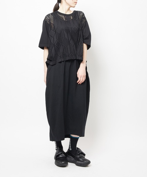 gomme（ゴム）の「コクーンポンチスカート（スカート・レディース・ブラック・MEDIUM）」の4枚目の写真