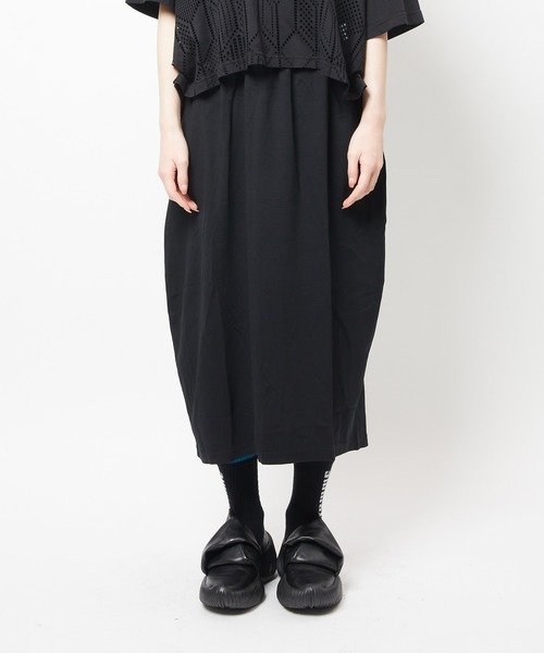 gomme（ゴム）の「コクーンポンチスカート（スカート・レディース・ブラック・MEDIUM）」の5枚目の写真