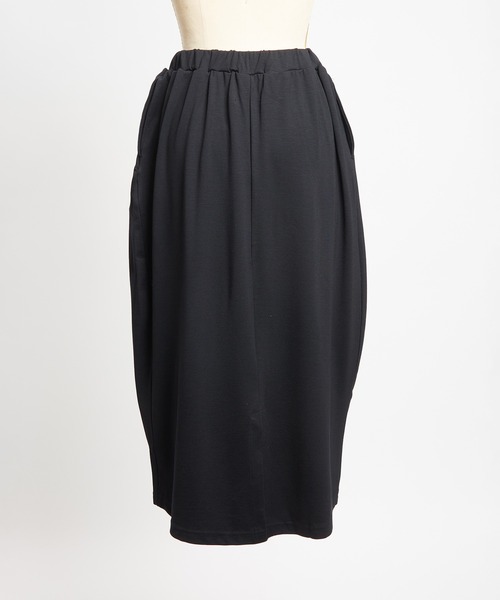 gomme（ゴム）の「コクーンポンチスカート（スカート・レディース・ブラック・MEDIUM）」の10枚目の写真